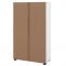 Schrank HWC-N87, Wohnzimmerschrank, 3D-Flecht-Design 2 Tren 3 Staufcher 2 Schubladen Soft-Close, 138x80x36cm ~ wei