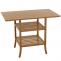 Bambus Tisch HWC-N84, Balkontisch Beistelltisch Esszimmertisch Mehrzwecktisch, FSC-zertifiziert 100x60cm