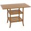 Bambus Tisch HWC-N84, Balkontisch Beistelltisch Esszimmertisch Mehrzwecktisch, FSC-zertifiziert 100x60cm
