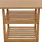 Bambus Tisch HWC-N84, Balkontisch Beistelltisch Esszimmertisch Mehrzwecktisch, FSC-zertifiziert 100x60cm