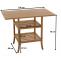 Bemaungsbild fr Produkt Bambus Tisch HWC-N84, Balkontisch Beistelltisch Esszimmertisch Mehrzwecktisch, FSC-zertifiziert 100x60cm