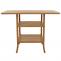 Bambus Tisch HWC-N84, Balkontisch Beistelltisch Esszimmertisch Mehrzwecktisch, FSC-zertifiziert 100x60cm