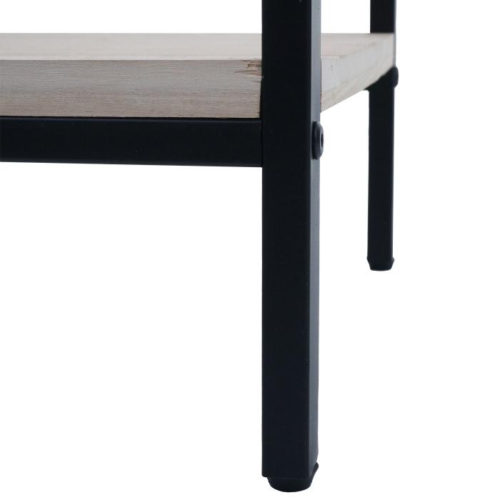 Nachttisch HWC-N91, Kommode Beistelltisch Nachtschrank Schrank, Schublade Shabby-Look Paulownia Holz 59x43x36cm ~ natur