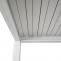 Alu Pergola HWC-N94, Lamellen-Pavillon Terrassenberdachung, stabiles 10cm-Metall-Gestell 3x3m ~ wei