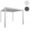 Alu Pergola HWC-N94, Lamellen-Pavillon Terrassenberdachung, stabiles 10cm-Metall-Gestell 3x3m ~ wei