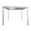 Alu Pergola HWC-N94, Lamellen-Pavillon Terrassenberdachung, stabiles 10cm-Metall-Gestell 3x3m ~ wei