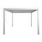 Alu Pergola HWC-N94, Lamellen-Pavillon Terrassenberdachung, stabiles 10cm-Metall-Gestell 3x3m ~ wei