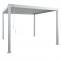 Alu Pergola HWC-N94, Lamellen-Pavillon Terrassenberdachung, stabiles 10cm-Metall-Gestell 3x3m ~ wei