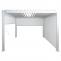 Seitenwand fr Pergola HWC-N94 3x3m, Pavillon Rollo Ersatzseitenwand, Stoff/Textil 206x272cm ~ wei