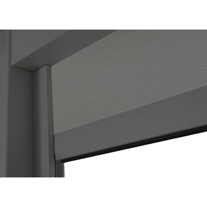 Seitenwand fr Pergola HWC-N94 3x3m, Pavillon Rollo Ersatzseitenwand, Stoff/Textil 206x272cm ~ anthrazit