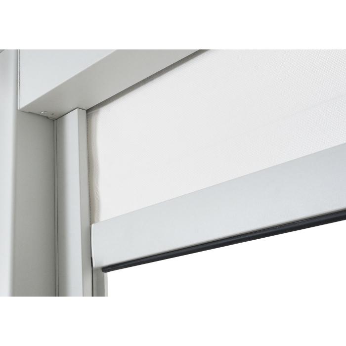 Seitenwand fr Pergola HWC-N94 3x3m, Pavillon Rollo Ersatzseitenwand, Stoff/Textil 206x272cm ~ wei