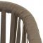 Gartengarnitur HWC-N41, Tisch+4xStuhl, wetterfest Alu 140x80cm, Seilgeflecht Rope ~ grau, Kissen dunkelgrau