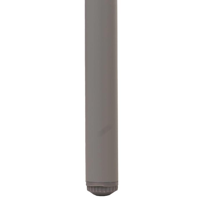 Gartengarnitur HWC-N41, Tisch+4xStuhl, wetterfest Alu 140x80cm, Seilgeflecht Rope ~ grau, Kissen dunkelgrau