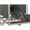Aluminium Lounge-Gartenliege HWC-M63b, XL Sonnenliege Bali-Liege Daybed, 10cm-Polster ~ wei Polster grau