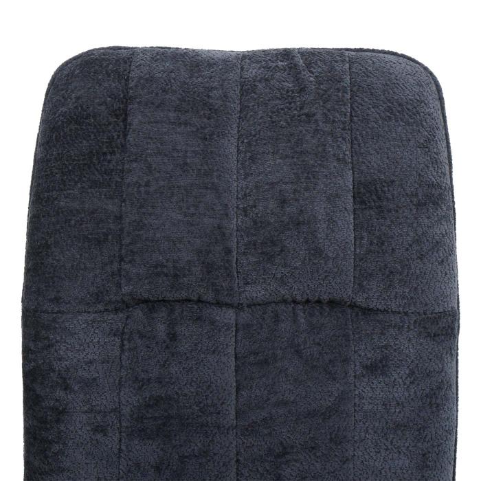 2er-Set Esszimmerstuhl HWC-N99, Kchenstuhl, drehbar Auto-Return, Stoff/Textil Chenille (340g/m) ko-Tex ~ dunkelgrau
