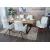 6er-Set Esszimmerstuhl HWC-N99, drehbar Armlehne Auto-Return, Stoff/Textil Chenille (340g/m) ko-Tex ~ creme