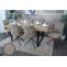 6er-Set Esszimmerstuhl HWC-N99, Kchenstuhl, drehbar Auto-Return, Stoff/Textil Chenille (340g/m) ko-Tex ~ hellbraun