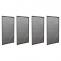 4er-Set Aluminium Paneele fr Pergola HWC-L46, Terrassenberdachung, Lamellenpaneel Modul, 204x369cm ~ anthrazit