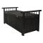 Aufbewahrungstruhe HWC-O13, Gartentruhe Auflagenbox Truhe, Tanne Holz FSC 53x108x60cm ~ anthrazit