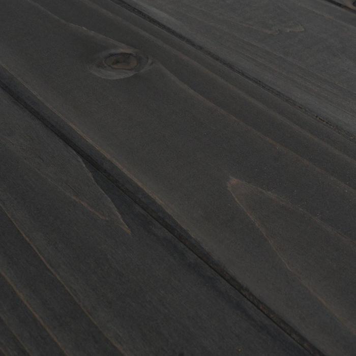 Aufbewahrungstruhe HWC-O13, Gartentruhe Auflagenbox Truhe, Tanne Holz FSC 53x108x60cm ~ anthrazit