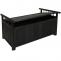 Aufbewahrungstruhe HWC-O13, Gartentruhe Auflagenbox Truhe, Tanne Holz FSC 53x108x60cm ~ anthrazit