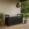 Aufbewahrungstruhe HWC-O13, Gartentruhe Auflagenbox Truhe, Tanne Holz FSC 53x108x60cm ~ anthrazit
