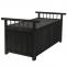 Aufbewahrungstruhe HWC-O13, Gartentruhe Auflagenbox Truhe, Tanne Holz FSC 53x108x60cm ~ anthrazit