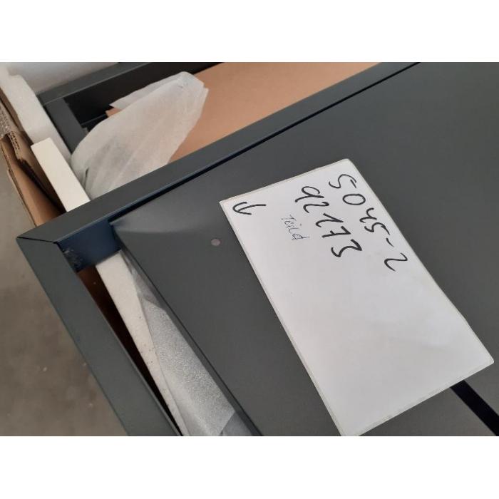 Defekte Ware (Kratzer/Delle SK2) | XL 2er-/4er-Mlltonnenverkleidung HWC-E83, erweiterbar 116x141x98cm~ anthrazit, Stahl