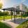 Alu-Pergola HWC-O23, Pavillon Terrassenüberdachung, stabiles 10cm-Gestell Polycarbonat-Dach Regenrinne 3x6m ~ anthrazit Alu-Pergola HWC-O23, Pavillon Terrassenüberdachung, stabiles 10cm-Gestell Polycarbonat-Dach Regenrinne 3x6m ~ anthrazit