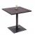 Bistrotisch HWC-H10, Bartisch Thekentisch, Industrial Gastro Metall Ulme Massivholz MVG 70x70cm ~ dunkelbraun