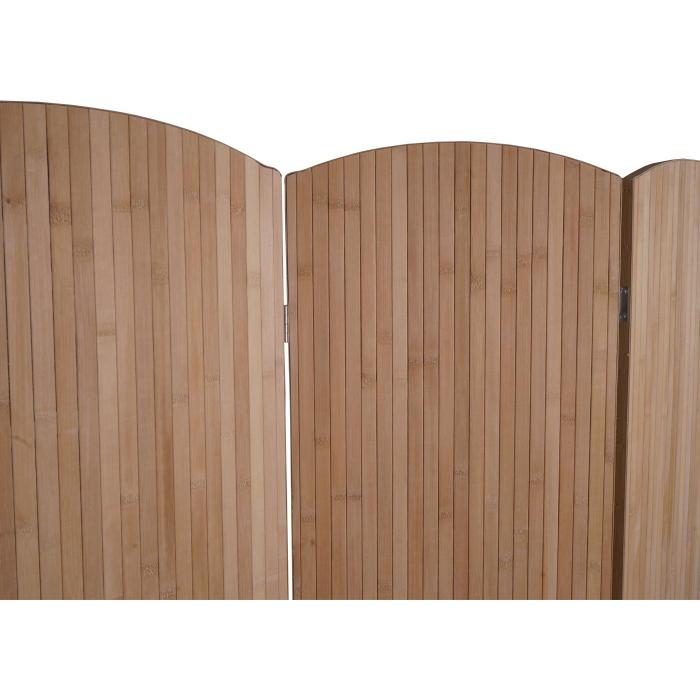 Bambus Paravent HWC-O30, Raumteiler Trennwand Sichtschutz, zusammenklappbar 4 Paneele 170x162cm