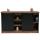 Sideboard HWC-K75, Highboard Regal Schrank Schiebetre 7 Fcher Holz-Optik Industrial Metall 84x150x40cm ~ braun-schwarz