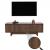 TV-Rack HWC-O34, TV-Board Fernsehtisch Lowboard Kommode, Schubladen Ablagen, Melamin 51,5x150x39,5cm ~ braun
