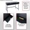 Erstes Foto mit wichtigen Merkmalen fr Produkt Konsolentisch HWC-O41, Telefontisch Ablagetisch, Industrial Schublade Melamin 85x100x40cm ~ Holzoptik schwarz