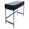 Konsolentisch HWC-O41, Telefontisch Ablagetisch, Industrial Schublade Melamin 85x100x40cm ~ Holzoptik schwarz