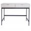 Konsolentisch HWC-O41, Telefontisch Ablagetisch, Industrial Schublade Melamin 85x100x40cm ~ Holzoptik wei