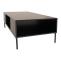 TV-Rack HWC-O39, TV-Board Fernsehtisch Lowboard TV-Schrank Ablage Fcher, Melamin MDF 39x120x60cm ~ Holzoptik schwarz