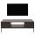 TV-Rack HWC-O39, TV-Board Fernsehtisch Lowboard TV-Schrank Ablage Fcher, Melamin MDF 39x120x60cm ~ Holzoptik schwarz
