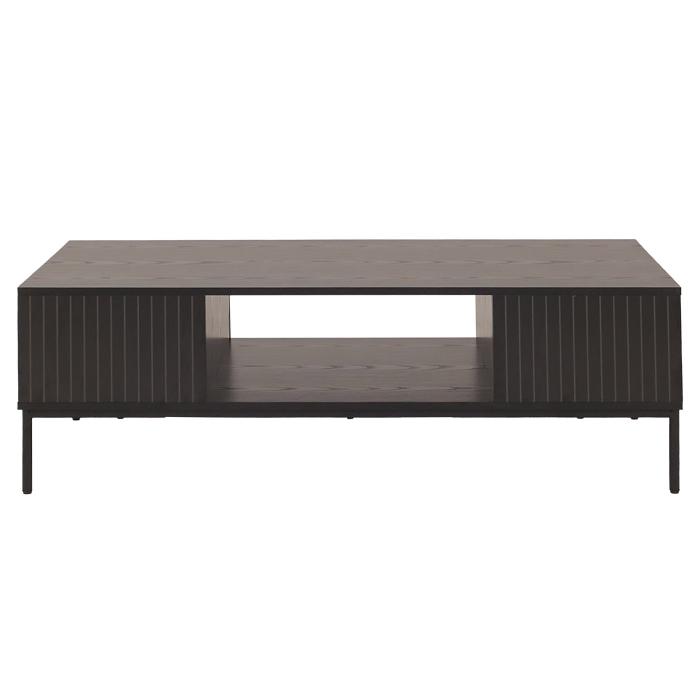 TV-Rack HWC-O39, TV-Board Fernsehtisch Lowboard TV-Schrank Ablage Fcher, Melamin MDF 39x120x60cm ~ Holzoptik schwarz