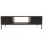 TV-Rack HWC-O39, TV-Board Fernsehtisch Lowboard TV-Schrank Ablage Fcher, Melamin MDF 39x120x60cm ~ Holzoptik schwarz