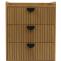 Kommode HWC-O39, Highboard Schrank, 3 Schubladen Melamin MDF 77x50x42cm ~ natur