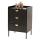 Kommode HWC-O39, Highboard Schrank, 3 Schubladen Melamin MDF 77x50x42cm ~ Holzoptik schwarz Kommode HWC-O39, Highboard Schrank, 3 Schubladen Melamin MDF 77x50x42cm ~ Holzoptik schwarz