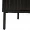 Kommode HWC-O39, Highboard Schrank, 4 Schubladen Melamin MDF 95x50x42cm ~ Holzoptik schwarz