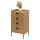 Kommode HWC-O39, Highboard Schrank, 4 Schubladen Melamin MDF 95x50x42cm ~ natur Kommode HWC-O39, Highboard Schrank, 4 Schubladen Melamin MDF 95x50x42cm ~ natur