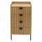 Kommode HWC-O39, Highboard Schrank, 4 Schubladen Melamin MDF 95x50x42cm ~ natur