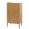 Kommode HWC-O39, Highboard Schrank, 4 Schubladen Melamin MDF 95x50x42cm ~ natur