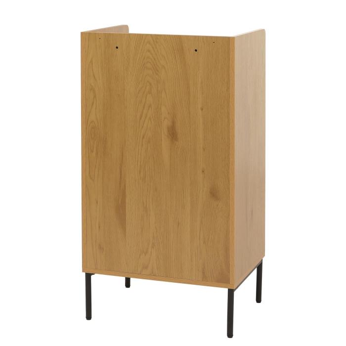 Kommode HWC-O39, Highboard Schrank, 4 Schubladen Melamin MDF 95x50x42cm ~ natur