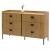 Kommode HWC-O39, Highboard Schrank, 6 Schubladen Melamin MDF 80x120x44cm ~ natur