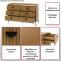 Erstes Foto mit wichtigen Merkmalen fr Produkt Kommode HWC-O39, Highboard Schrank, 6 Schubladen Melamin MDF 80x120x44cm ~ Holzoptik schwarz