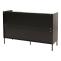 Kommode HWC-O39, Highboard Schrank, 6 Schubladen Melamin MDF 80x120x44cm ~ Holzoptik schwarz